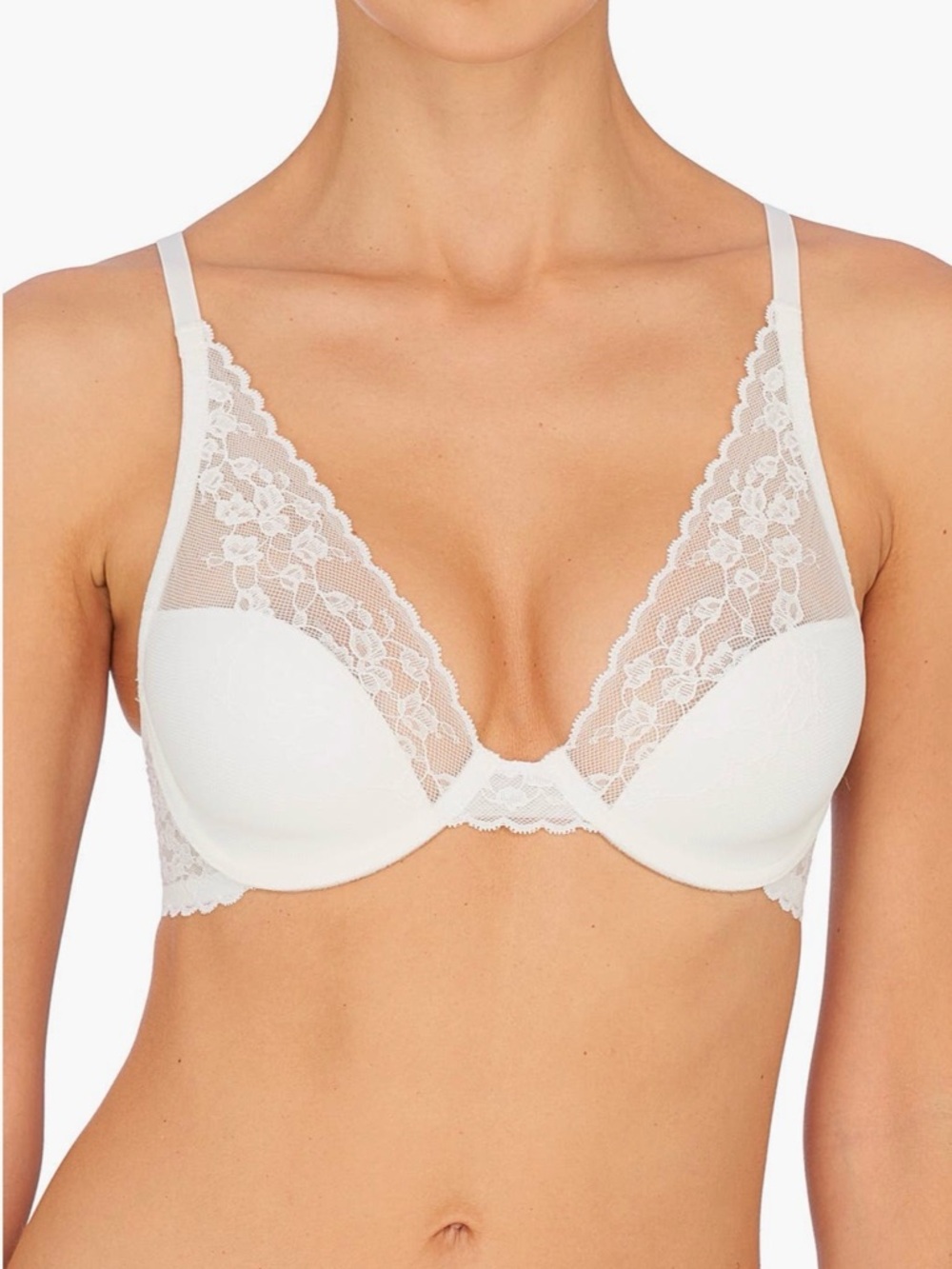 Natori Cherry Blossom Convertible underwire Lace Bra in Lavender in size 34 DD
